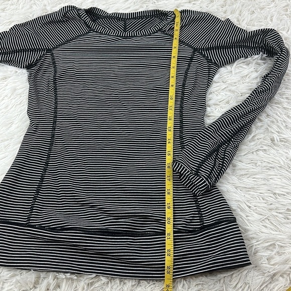 Lululemon Race Your Pace Long Sleeve Hyper Stripe Heathered Angel - Picture 5 of 7